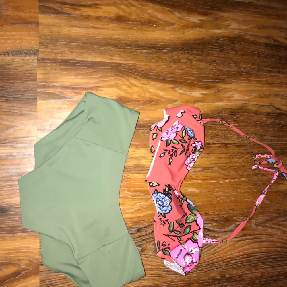 Two piece swimming suit